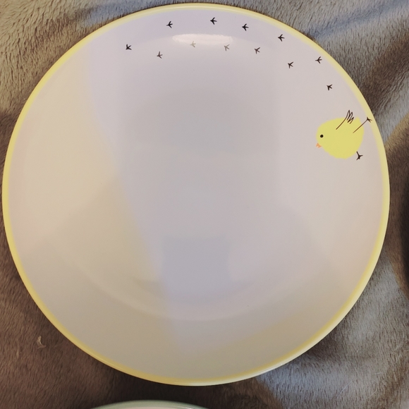 ADORABLE Dessert plate set. Easter birds, colourful new, and unused - Picture 8 of 13